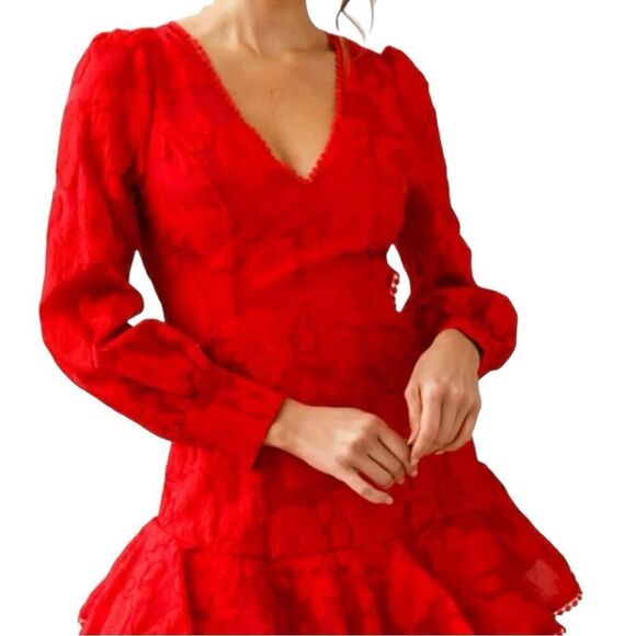 Selfie Leslie Red Saints & Secrets dress size small Brunch Sorority Formal - Picture 1 of 9